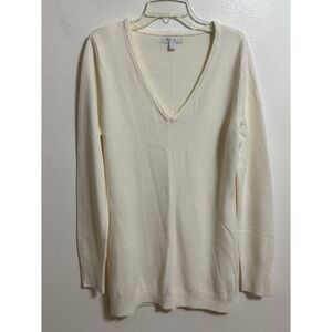 New York Company Ivory Long Sleeve Sweater Size Medium